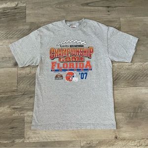 Florida Gators 2007 Football Championship Game T-Shirt Size Medium